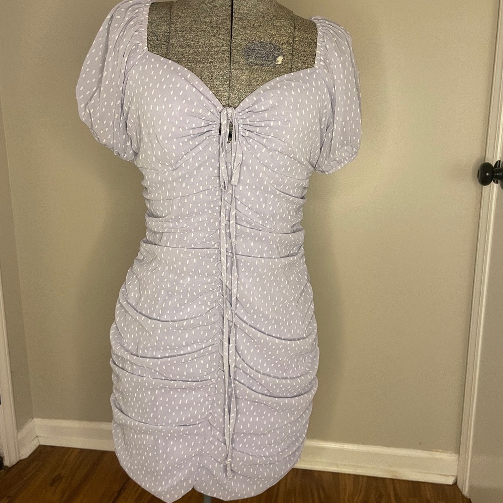 Lavender cinched dress